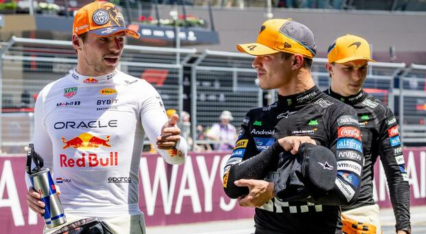 Max Verstappen e Lando Norris al Red Bull Ring in Austria