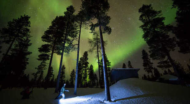 Foto-cacciatore di aurore boreali dal Friuli ai cieli della Lapponia