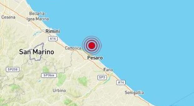 Scossa di terremoto a Pesaro: avvertita anche in Emilia
