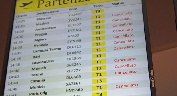 Sciopero aereo lunedì 25 marzo: disagi e voli cancellati in tutta Italia
