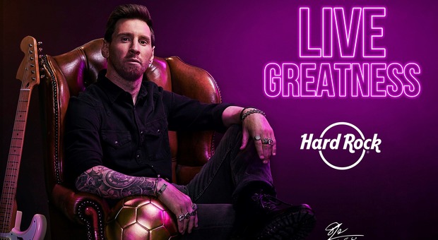 Hard Rock Cafe festeggia 50 anni e sceglie Lionel Messi come ambasciatore nel mondo