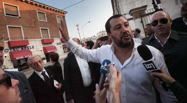 Salvini a Vicenza nell'autunno 2017