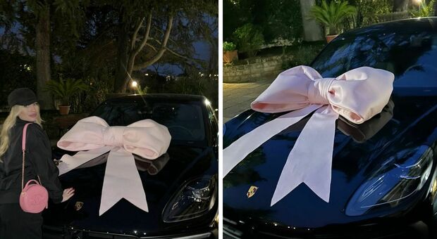Chiara Nasti, Zaccagni regala una Porsche alla moglie: il fiocco rosa e il ringraziamento che commuove. Quanto costa la super car FOTO