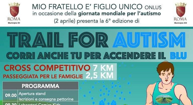 “Trail for autism”, il 2 aprile a Castel di Guido