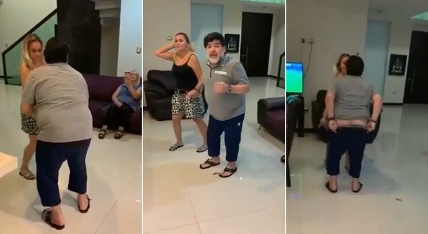 Maradona, il giallo del balletto: si denuda e viola la quarantena?
