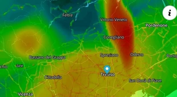 Incendi nel Bellunese: si alza il livello delle PM10