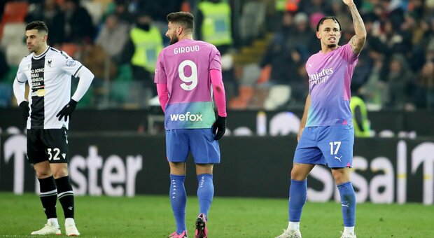 Milan, Jovic e Okafor ribaltano l'Udinese (2-3). Insulti razzisti a Maignan, il portiere lascia il campo: gara sospesa per 5 minuti