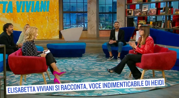 Elisabetta Viviani ospite di Sera Bortone a “Oggi è un altro giorno” su RaiUno (Foto: da video)