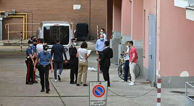 Il garage in via Principe d'Acaja a Torino dove fu trovato il cadavere di Enrico Pellegrini