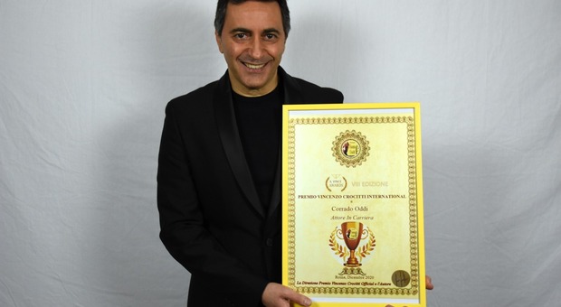Corrado Oddi con il Premio