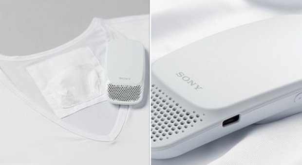 Sony lancia il condizionatore portatile caldo/freddo: si può attaccare ai vestiti, ecco quanto costa
