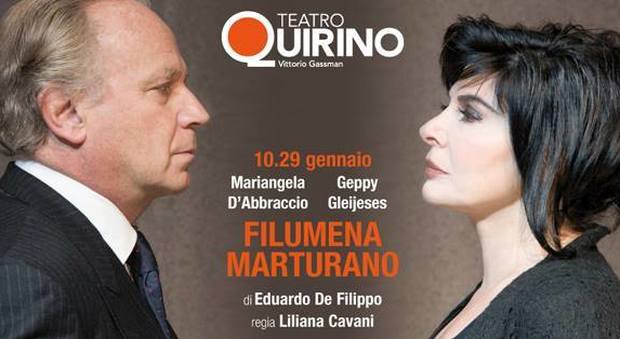 Filomena Marturano, al Quirino in scena la coppia Gleijeses-D'Abbraccio