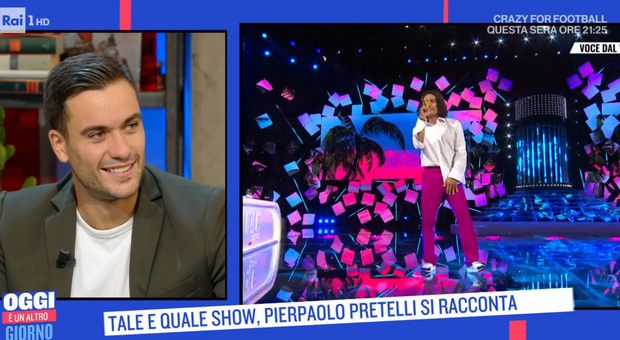 Pierpaolo Pretelli ospite di Serena Bortone a “Oggi è un altro giorno” su RaiUno (Foto: da video)