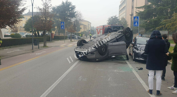 Incidente ad Abano (foto di Eugenio Garzotto)