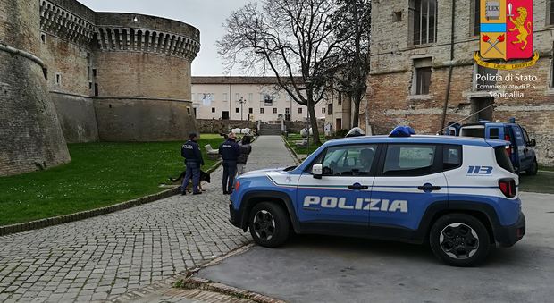 Senigallia, fuggi fuggi per il blitz anti droga alla Rocca: un denunciato