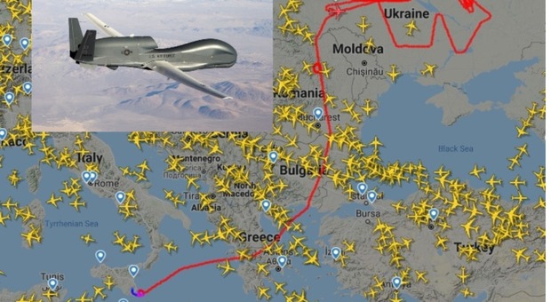 Crisi Russia-Ucraina, in missione con il drone Falco dell'Usaf da Sigonella al Donbass