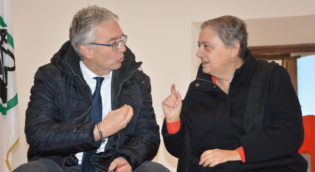 Il governatore Luca Ceriscioli con il sindaco di Ancona, Valeria Mancinelli