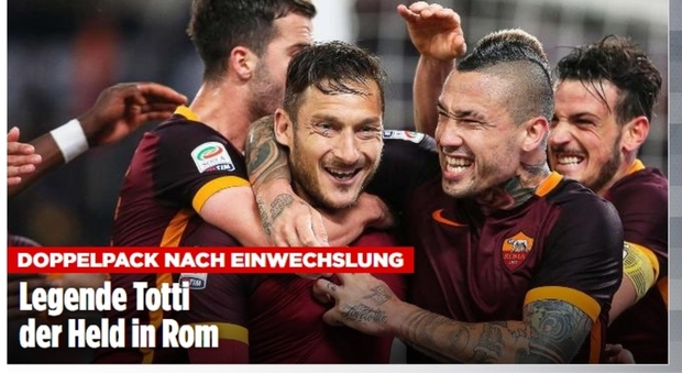Totti, la stampa straniera lo celebra: “Salva la Roma in due minuti”, “I grandi calciatori sono eterni” , “Amplifica la sua leggenda”