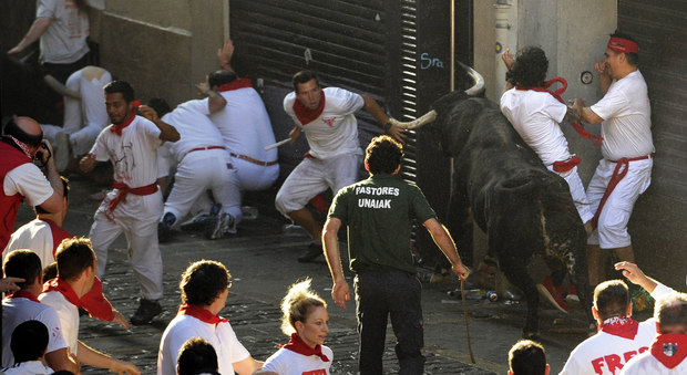 Pamplona, via a San Firmino: quattro feriti lievi