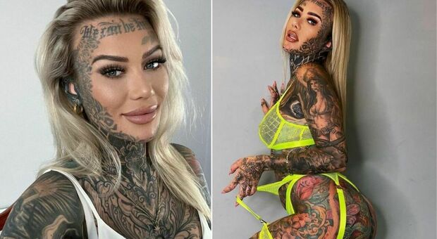 Onlyfans, la donna più tatuata non si ferma: tatuaggio all'interno delle parti intime. Nuovo record mondiale?