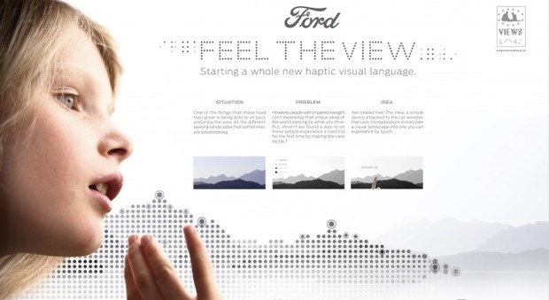 Il finestrino diventa tattile con Ford Feel The View