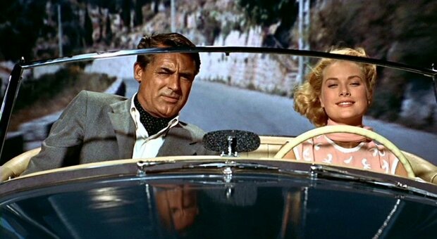 Cary Grant e Grace Kelly in "Caccia al ladro"