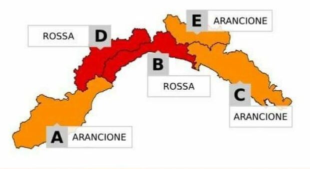 Genova, domani scuole chiuse per allerta maltempo: allerta rossa per «piogge diffuse e prolungate»