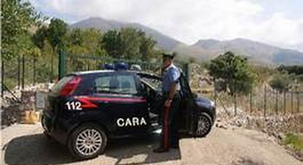 un'auto dei carabinieri di Itri