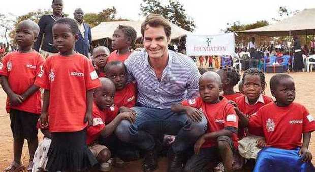 Federer campione di solidarietà: spende 12 milioni di euro per costruire scuole in Africa