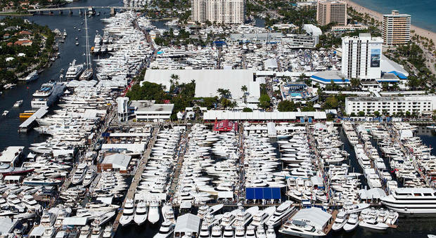 Un'immagine panoramica della scorsa edizione del Boat Show di Fort Lauderdale (Florida)
