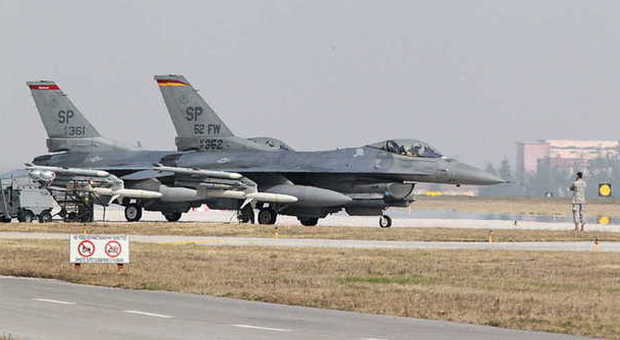 Due F16 spagnoli alla base Usaf di Aviano
