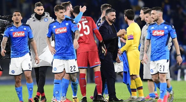 Napoli, Gattuso: «Ci hanno fatto il solletico, puniti per l'unico errore»