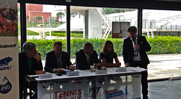 Presentata al Foro Italico la fase finale della Tennis Trophy Fit Kinder. Milan: «L'obiettivo è non far perdere la passione ai giovani»