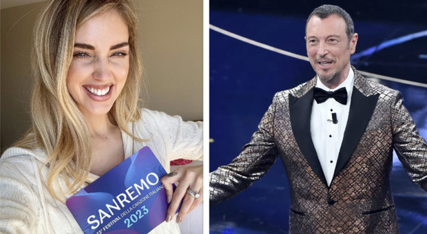Sanremo 2023, Amadeus rivela: «Chiara Ferragni sarà da sola sul palco dell'Ariston». Ecco cosa farà