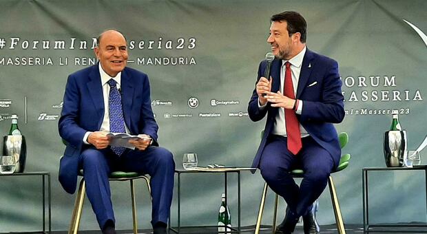 Salvini in Masseria da Vespa: «Ponte sullo Stretto, via ai lavori entro primavera»