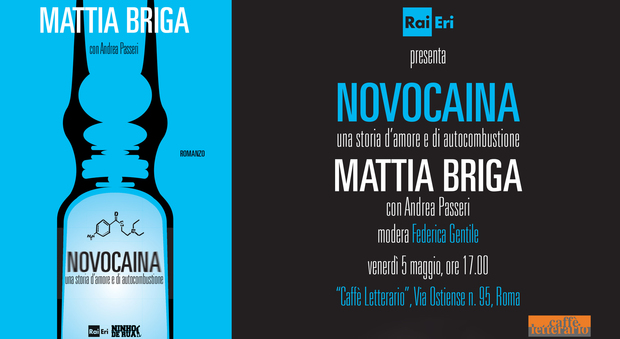 Novocaina: il romanzo del cantautore Briga al Caffè Letterario