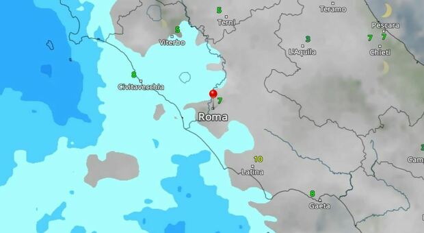 Maltempo a Roma, pioggia in arrivo: quando, dove e quanto dura. Le previsioni meteo del weekend