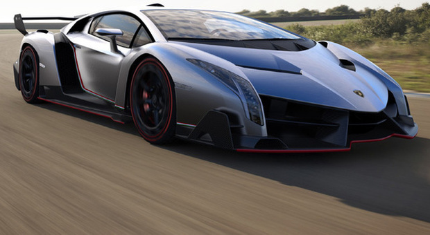 La Lamborghini Veneno: ha un'aerodinamica da vettura da corsa