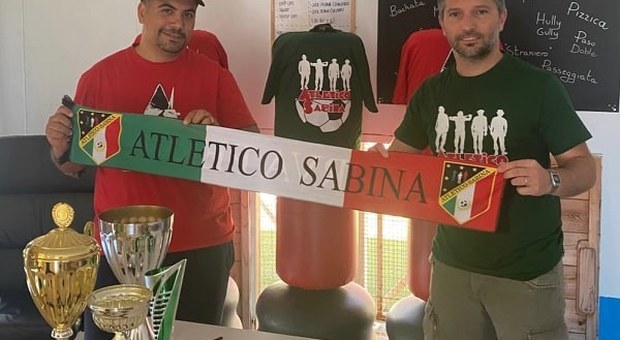 Atletico Sabina: il ds Federico Paparozzi col nuovo tecnico Simone Scaricamazza