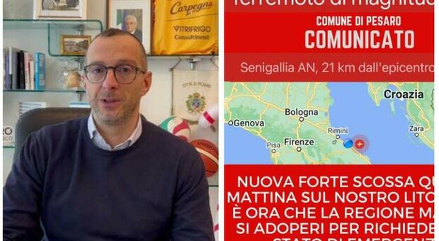 Il sindaco di Pesaro torna all'attacco con la Regione: «Ancora scosse, serve lo stato di emergenza»