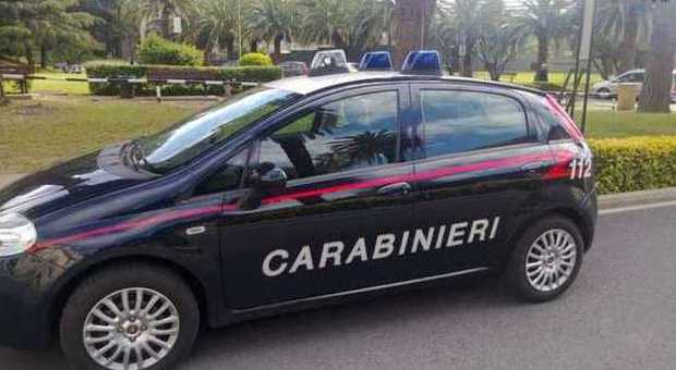 L'auto dei carabinieri di Spinea