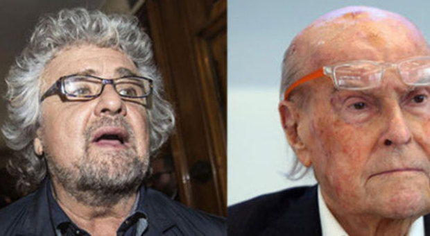 Beppe Grillo e Umberto Veronesi