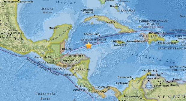 Tremano i Caraibi, forte scossa di terremoto di magnitudo 7.2