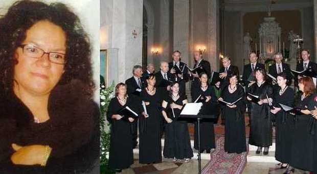 Maria Padovani e il coro di Santa Cecilia