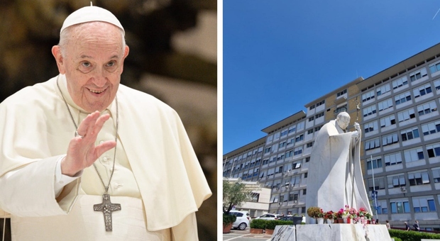 Papa Francesco ricoverato, come sta oggi. I medici: «Mai avuto un infarto ma domani deve rinunciare all'Angelus»