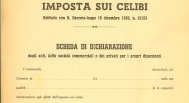 13 febbraio 1927 Il governo Mussolini vara la tassa sul celibato
