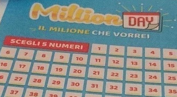 Million Day, i numeri vincenti di oggi martedì 24 settembre 2019