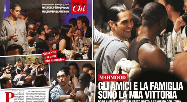 Mahmood festeggia il successo di Sanremo, la cena con amici e famiglia