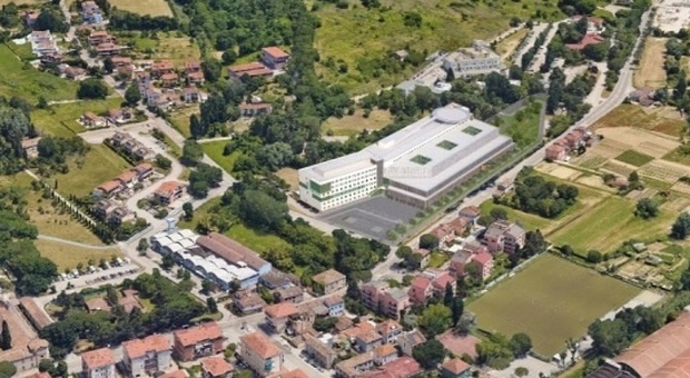 Il rendering della Regione del nuovo ospedale di Muraglia
