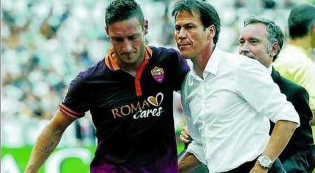 Francesco Totti e Rudi Garcia
